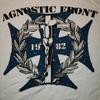 Новая футболка Agnostic Front NOS NY Все размеры Белая футболка E515
