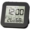 Электронные часы-таймер с ЖК-дисплеем, отображением температуры и влажности, 2 будильника, таймер обратного отсчета, цифровые светодиодные часы для спальни, офиса