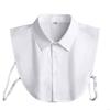 Button Closure Detachable Collar Half Shirt Collar for Girls Sewing Supplies