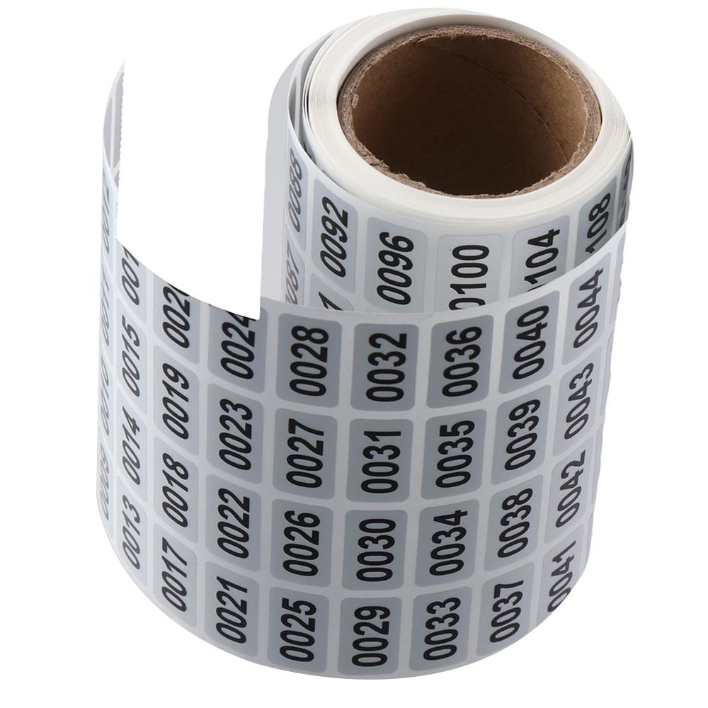 Black Number Stickers Self-Adhesive Consecutive Number Stickers 1-2000 Inventory Tags  Office