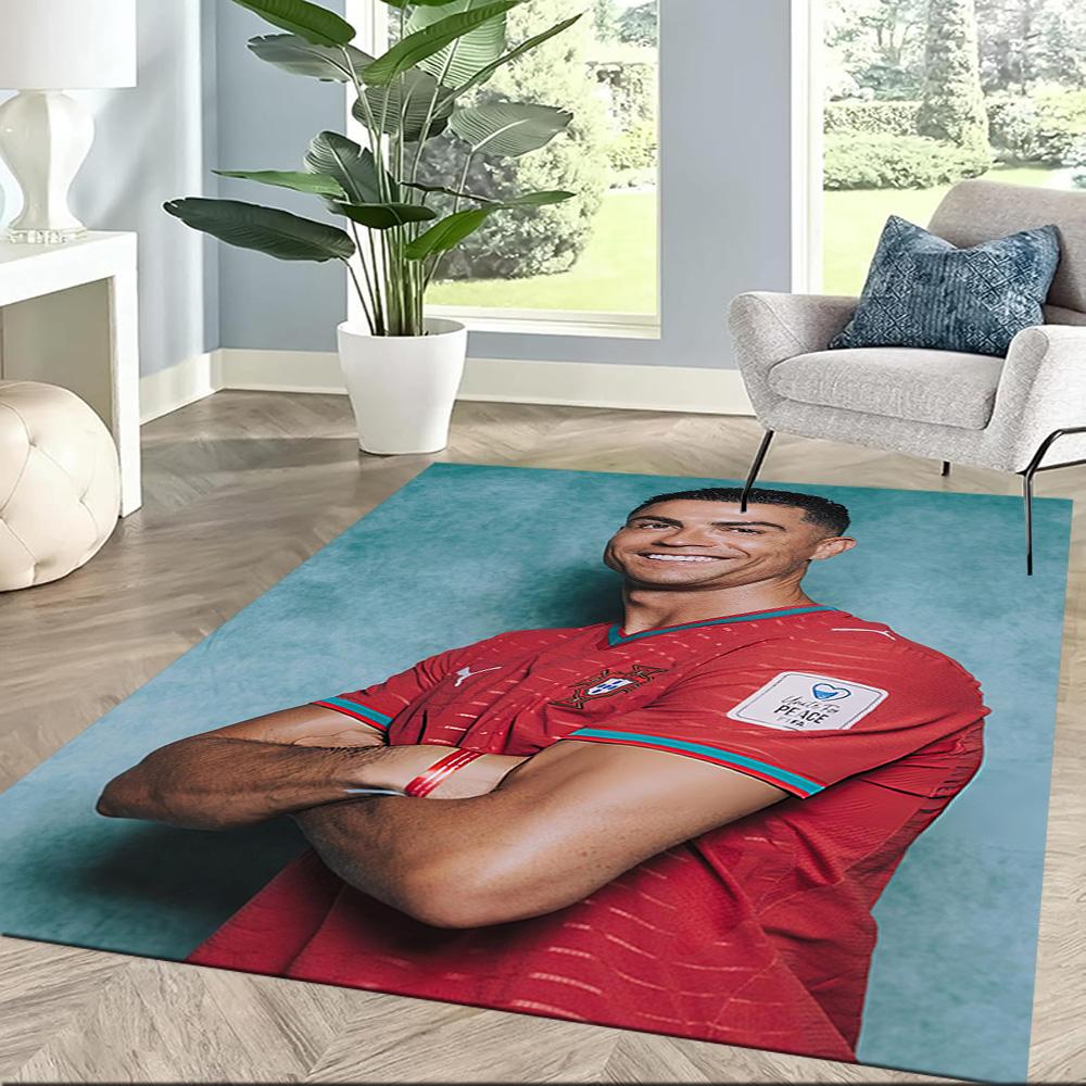 Cristiano Ronaldo Floor Rug Office Rug Design For Entryway Outdoor Living Rooms Dining Room Antislip Rug Anime Office Decor