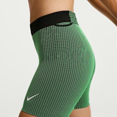 Женские шорты Nike AEROSWIFT Беговые шорты Женские Мечтательный зеленый/Черный/Белый/Белый Средние