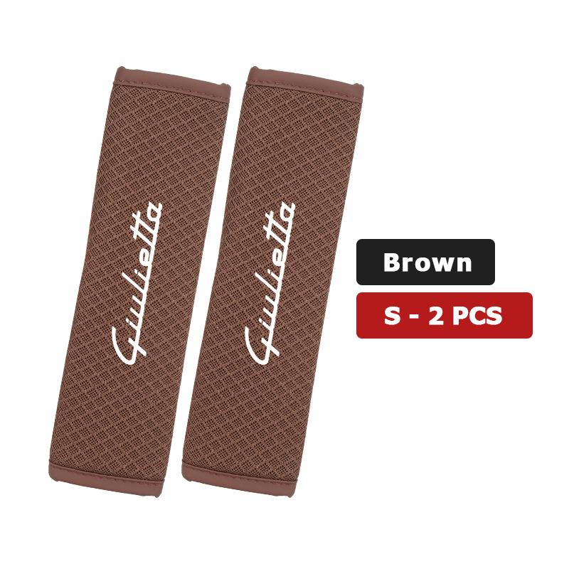 For Alfa Romeo 1/2PCS Car Seat Belt Cover Adjustable Ice Silk Safety Protection Shoulder Pad 159 Giulietta 156 147 Giulia Mito
