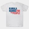 Men Black Print T-shirt Super Large TShirt Kamala Harris 2024 No-Cut Transfer Paper Print Cotton Tshirt
