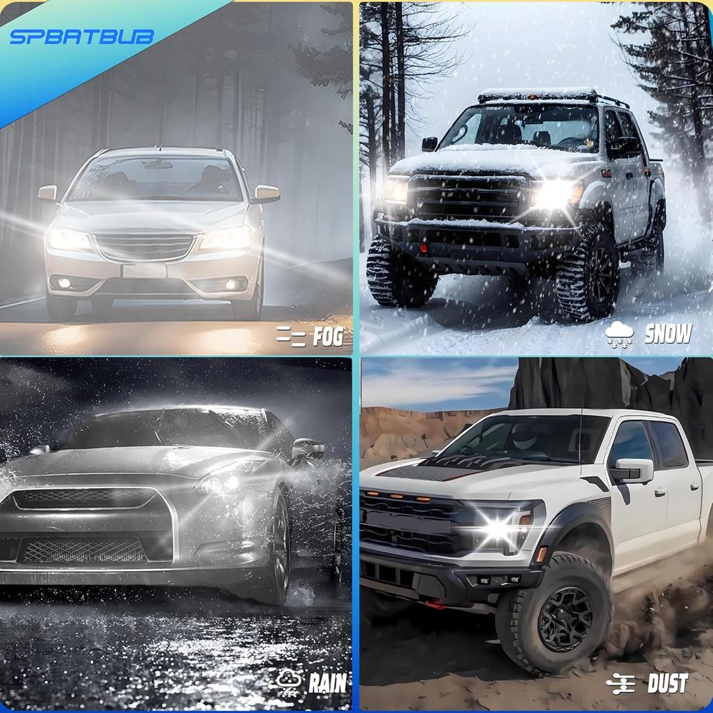 Compatible with TOYOTA PRIUS 2010 2011 2012 2013 2014 2015 Halogen Headlight bulbs,9005/HB3/H10 High Beam + H11/H8/H9 Low Beams + H11 Fog Lights,