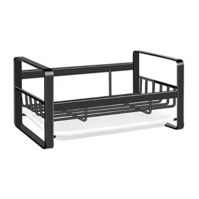 Kitchen Stainless Steel Sink Drain Rack Sponge Storage Organizer Dish Soap Drainer Shelf Kitchen Organizer Bathroom Accessories