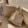 Fashion Crochet Tote Bag for Women Summer Beach Handbag Large Capacity Hollow Out Knitted Bags Bohemian Woven Shoulder Bag ARI
