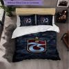 Trabzonspor FC Themed Bedding 3Pcs Duvet Cover Set Decorative Bed Linen For Teen Room Home Decoration