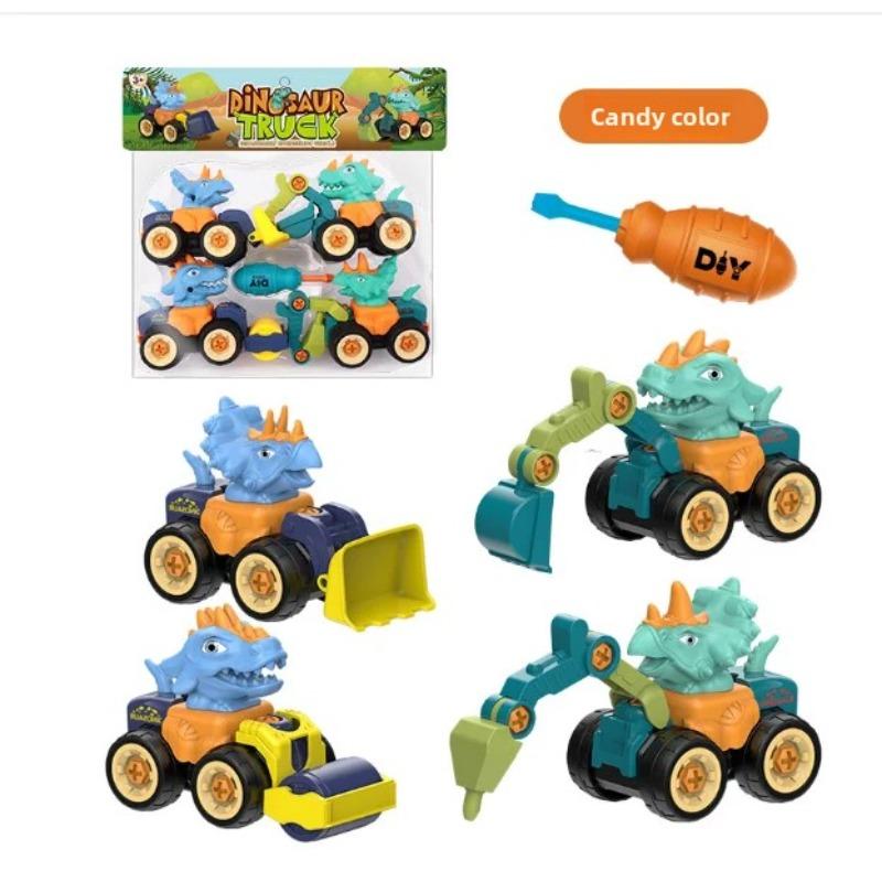 Самодельный винт инженерная машина грузовик экскаватор дорожный каток бульдозер головоломка имитационная модель детская игрушка подарок B057