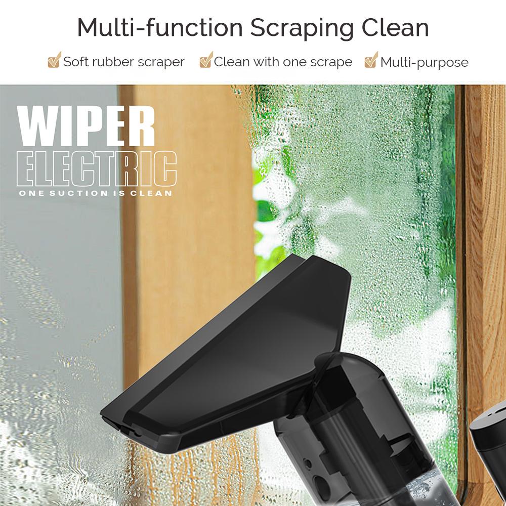 5-IN-1 Window Cleaner Glass Scraper Wiper Strip Wireless Portable Handheld Powder Vacuum Cleaner For Car With Vacuum Air Pump