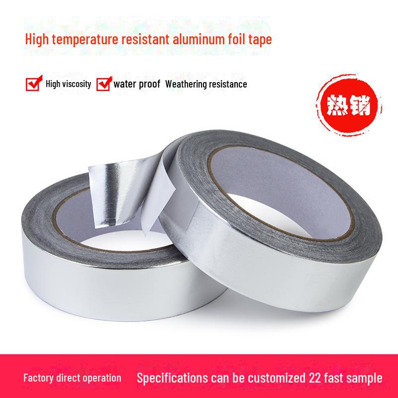 Лента из алюминиевой фольги, устойчивая к высоким температурам: Самоклеящийся, маслостойкий, устойчивый к плесени и влаге, идеально подходит для печей.
