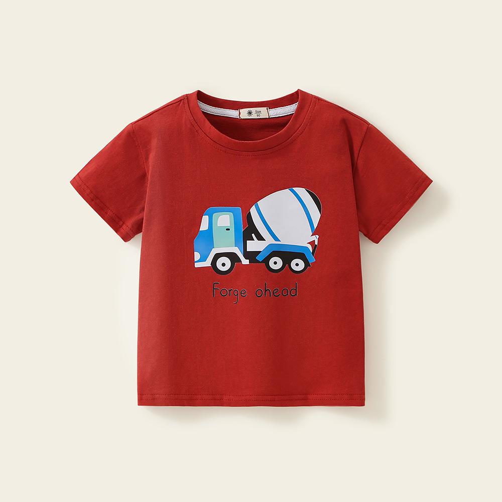 Детская футболка Детская одежда для мальчиков Футболка с короткими рукавами для мальчиков