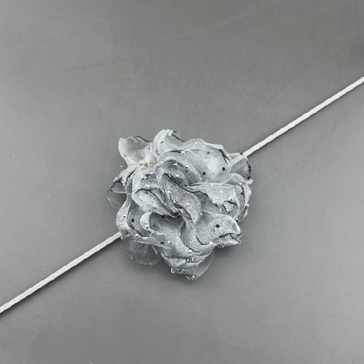 Ожерелье с 3D подвеской в виде розы, универсальная цветочная цепочка для ключиц, чокер с имитацией цветка