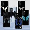Angel Wings Case for Huawei P30 P Smart Z P40 Lite E P20 Y6 Y7 Y9 2019 Honor 8X Play 9A 50 20 9X Pro Black Soft Phone Cover