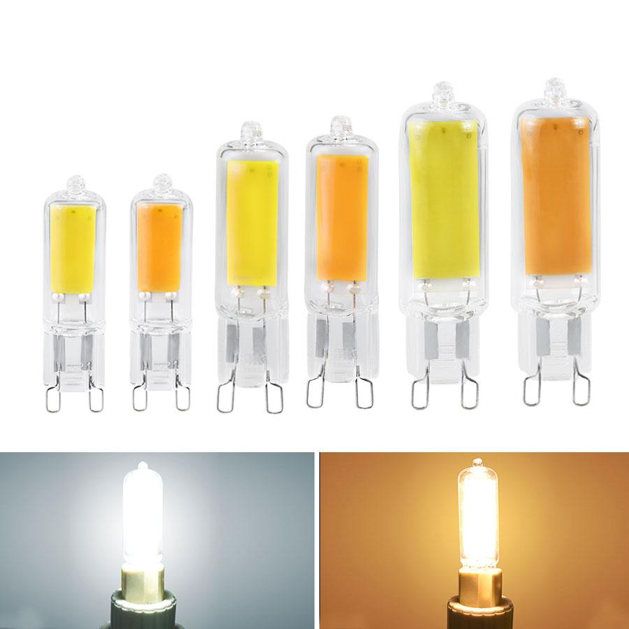 5pcs G9 LED Light Bulbs 220V 5W 7W 10W No Flicker COB LED Lamp Glass Cold White/Warm White Lampada LED Home Chandelier Spotlight