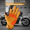 Suomy настоящие кожаные перчатки для мотоциклистов винтажные желтые перчатки для мотокросса дышащие перчатки для сенсорных экранов из козьей кожи для мотоциклистов