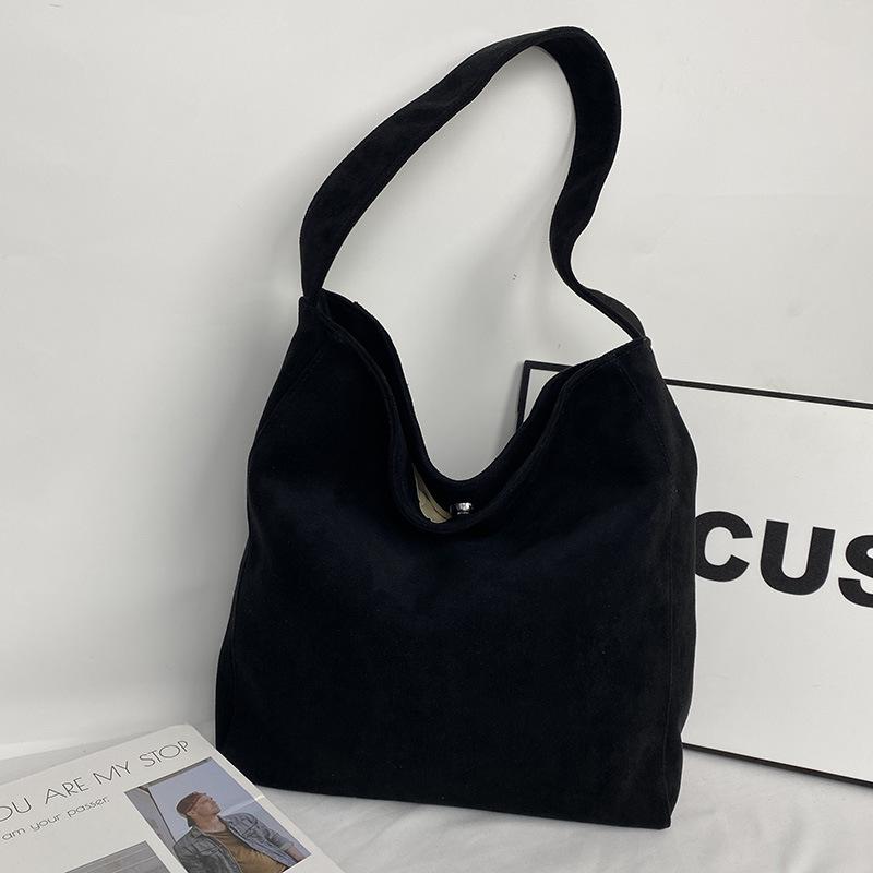 Ретро повседневная сумка большой вместимости для поездок на работу, женская популярная новая осенне-зимняя повседневная модная сумка-тоут, нишевая сумка через плечо