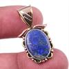 Двухцветный подарочный кулон из натурального лазурита 925 пробы из твердого серебра 1,25 дюйма t4o60