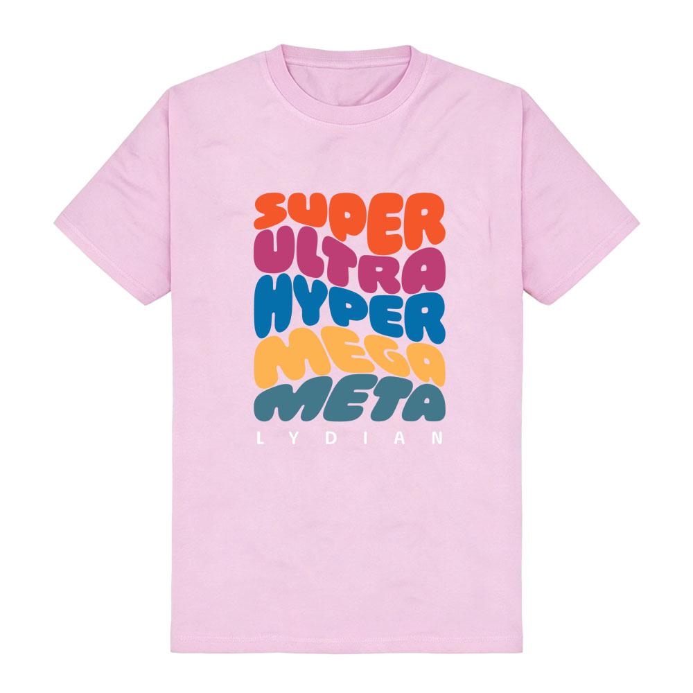 70s Psychedelic Bubble Font Jacob Collier Multi-color stepped contrast Retro Streetwear Soft Comfortable pure cotton women men