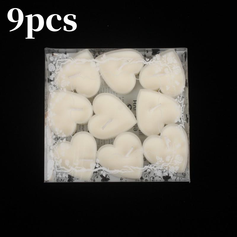 9/18 шт. свечей в форме сердца, ароматерапевтические свечи для Дня святого Валентина, признания, дня рождения, свадьбы, подарка, домашнего декора стола для вечеринки