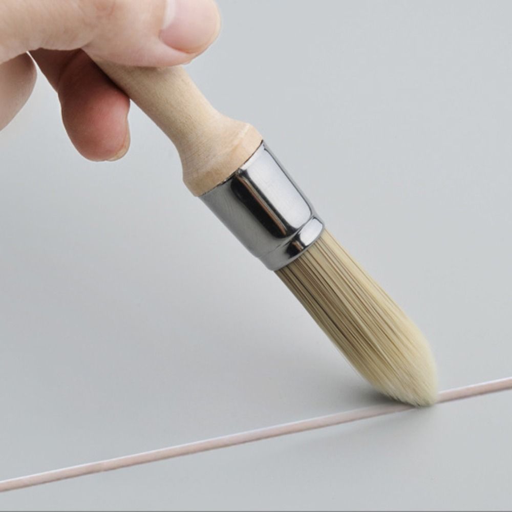 Wooden handle Round head brush Gap brush Wall Brushing Tools Multifunction Paint Brush  Painting