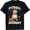 Halloween Costume Pitbull Lover Mummy Dog Owner Men Women T-Shirt