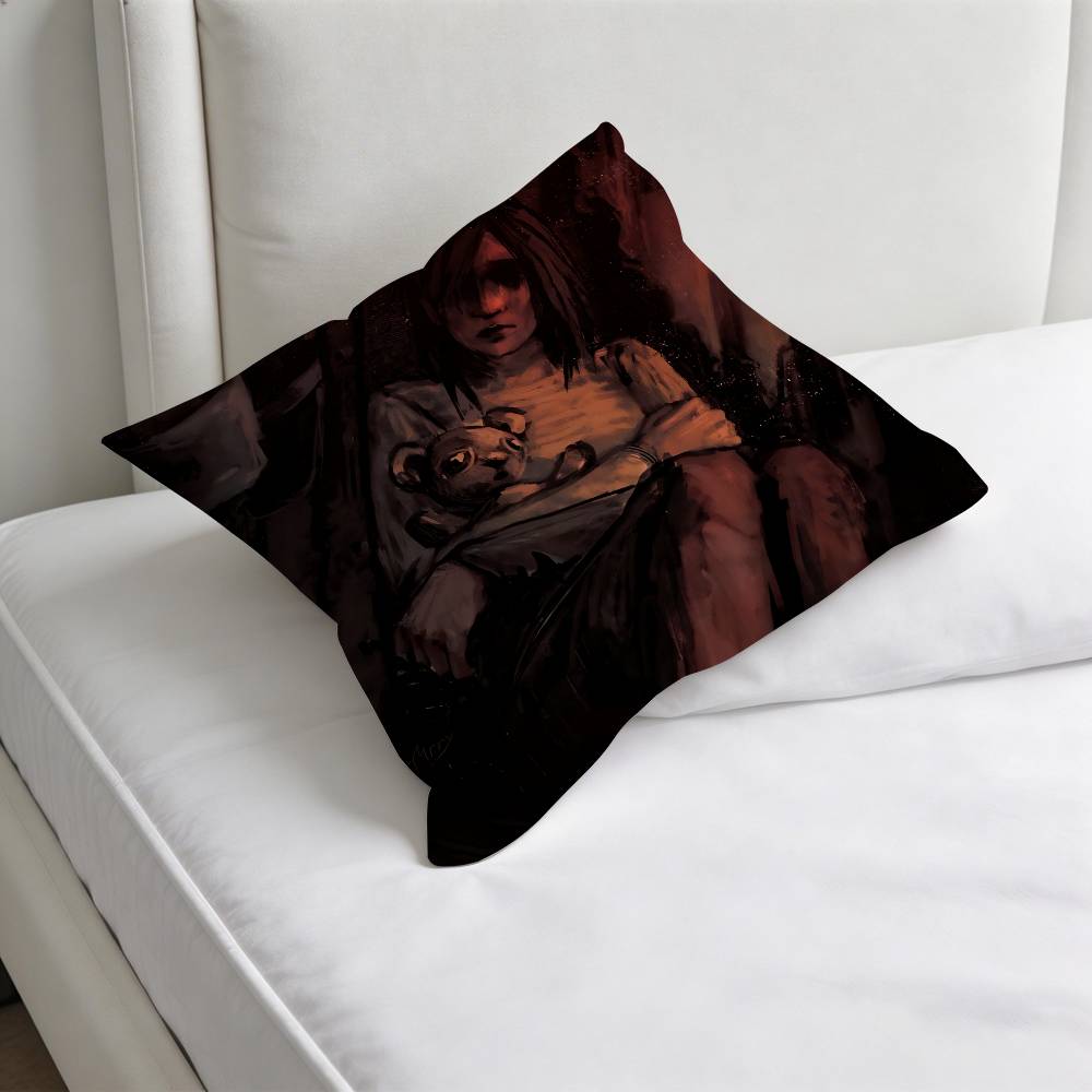 SSilent HHill Game Decorative Square Pillow Cover Soft Comfortable Pillow Case Sofa Bed Home Decoration