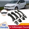 For Volkswagen VW Touran MK2 5T 2015 2016 2017 2018 2022 Gloss Black Door Handle Cover Stickers Car