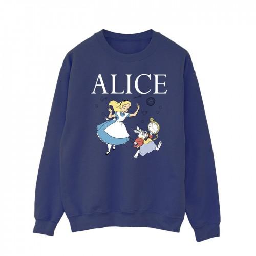 Disney Mens Alice In Wonderland Follow The Rabbit Sweatshirt