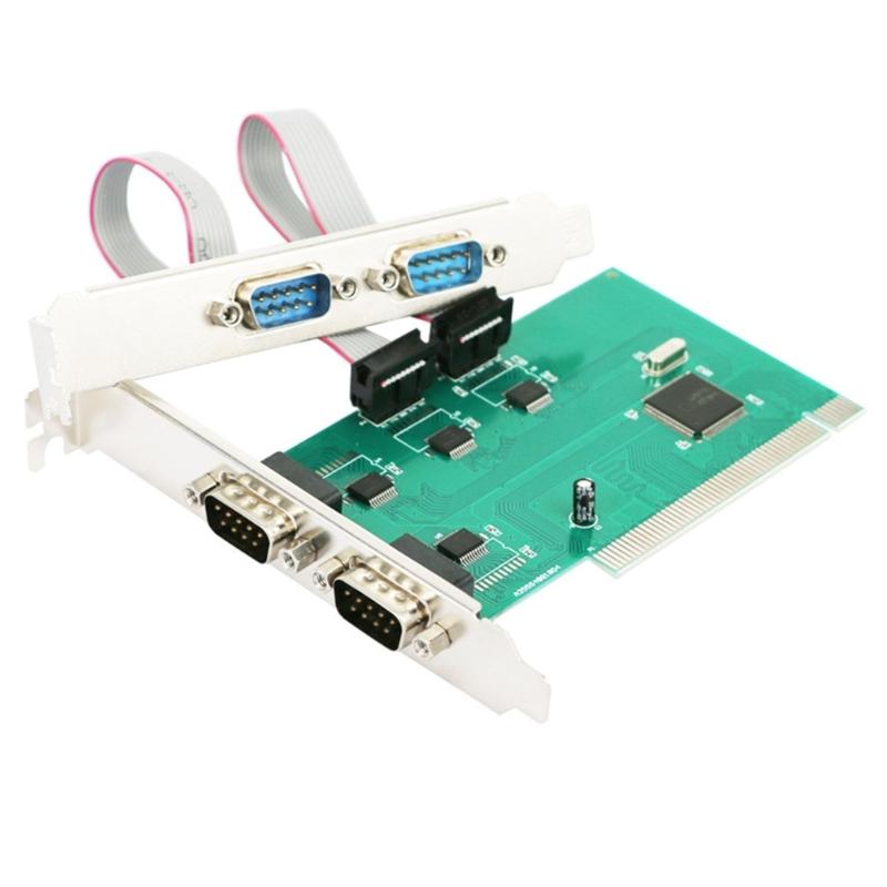 PCIe Серийная Параллельная Карта, PCIExpress к RS232 Порту и LPT Адаптер для Принтера для Настольного ПК Windows10
