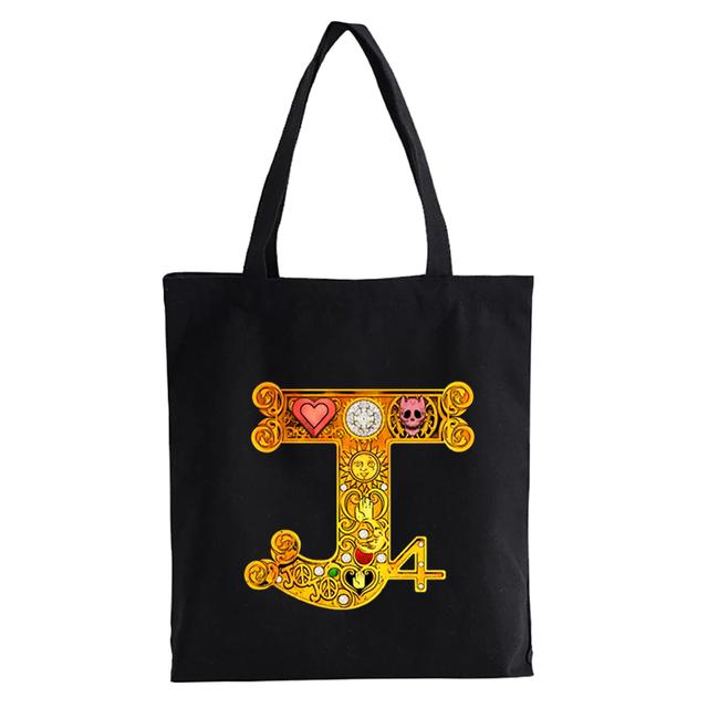 Сумка для покупок японского аниме JoJo Bizarre Adventure, манга, многоразовые женские холщовые сумки-тоут с принтом, эко-сумка, сумки на плечо для покупок