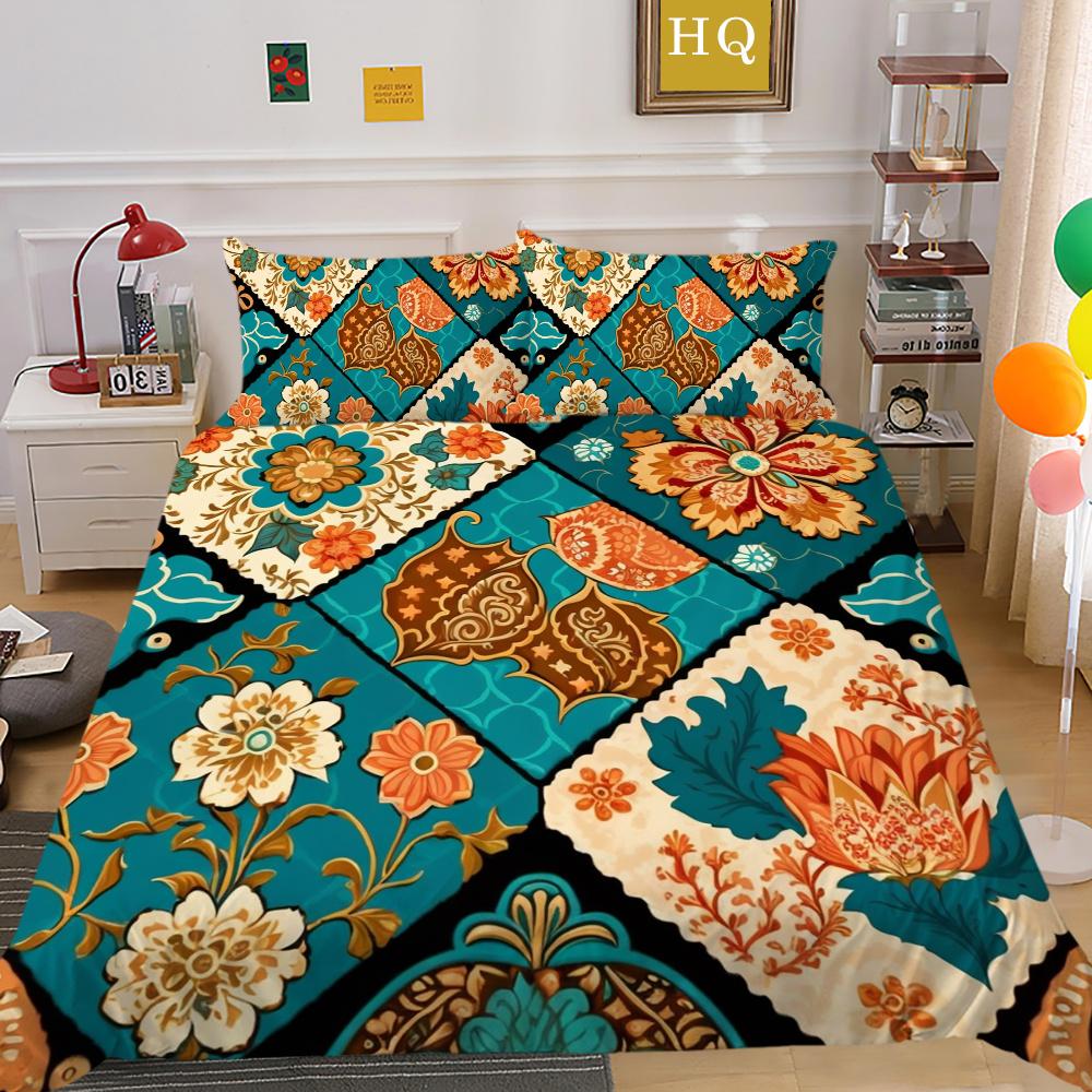 Комплект постельного белья высокого качества с принтом пейсли, детское покрывало, двойной размер, полиэстер, домашний текстиль