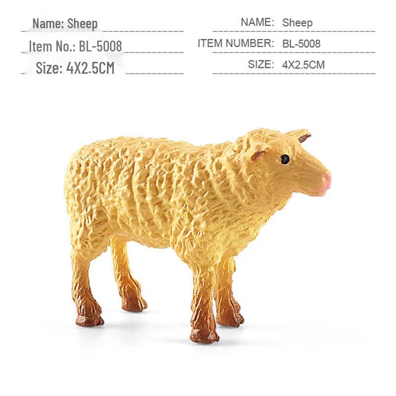Набор миниатюрных моделей сельскохозяйственных животных для трансграничной торговли: Куры, Утки, Гуси, Коровы и другие