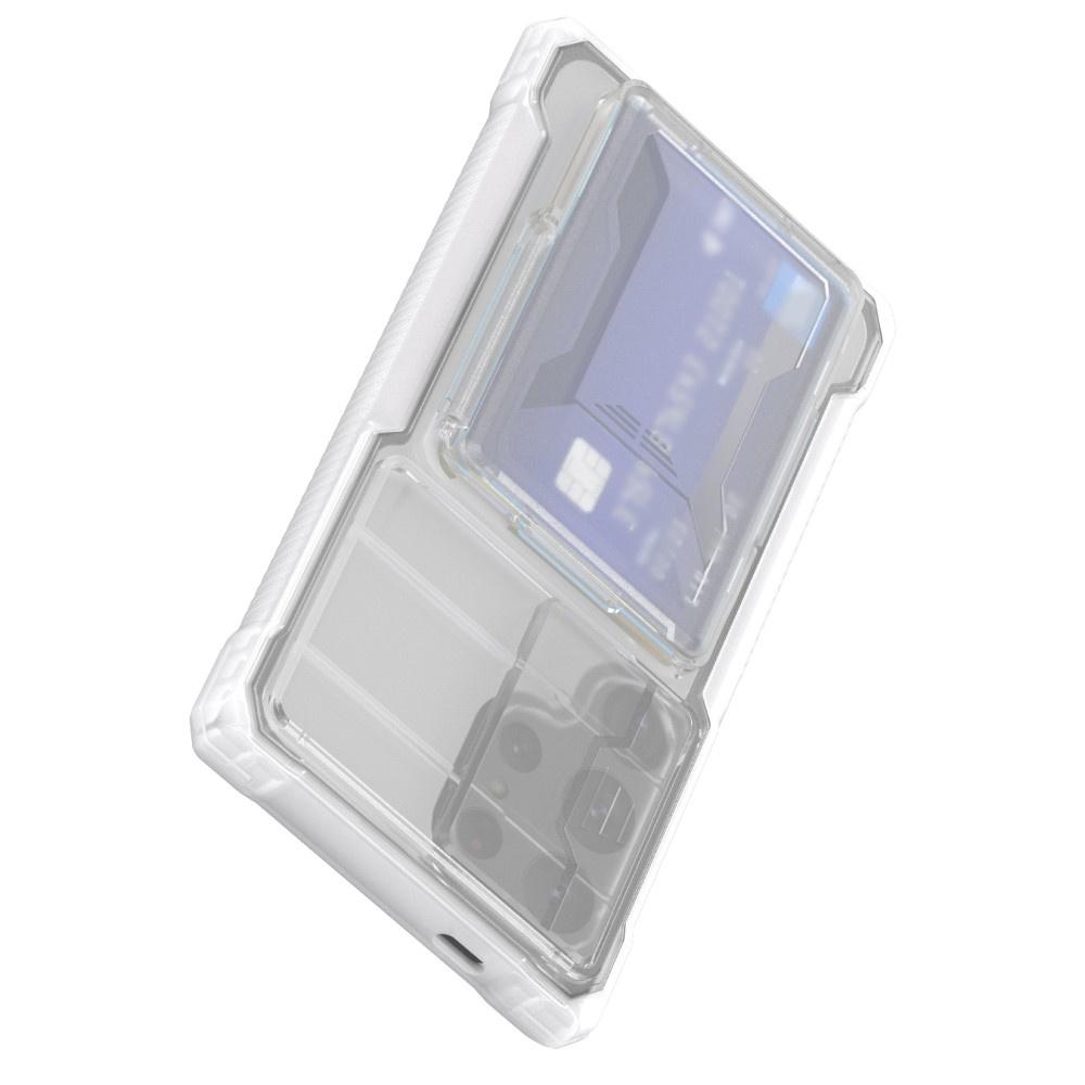 Case for Samsung Galaxy S24 Ultra, ERBORD SlideGuard with card slot, transparent