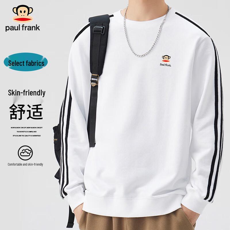 Paul Frank Men's Striped Round Neck Sweatshirt