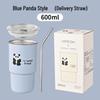 Pabei 600ml 304 Stainless Steel Portable Coffee Tumbler with Straw