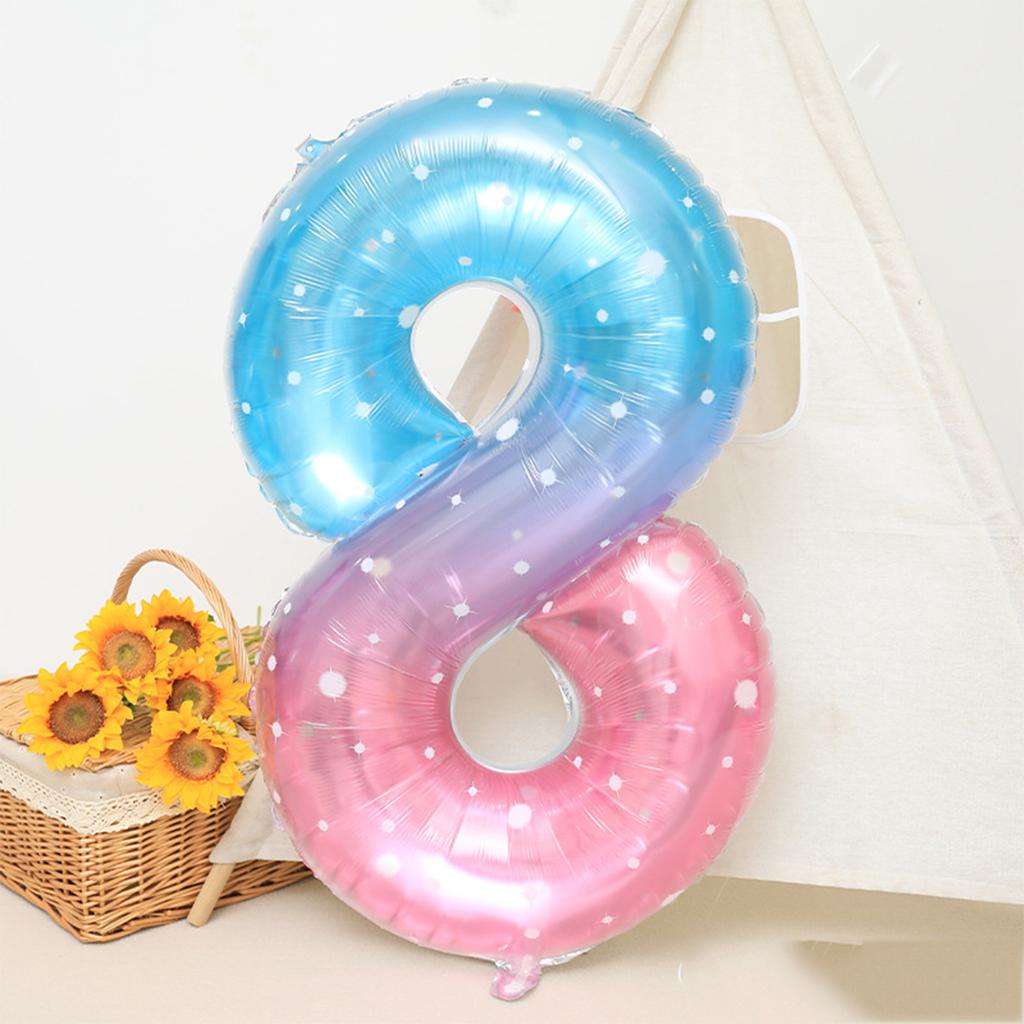 1 шт./пакет, 40-дюймовый высококачественный двухцветный градиентный кристалл со звездным небом, цифровой воздушный шар