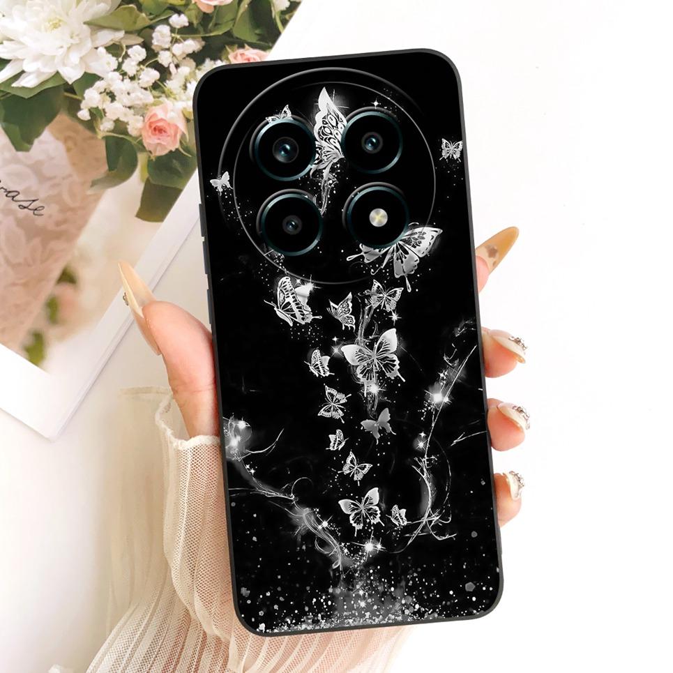 Daisy Bow Pattern Butterfly Flower Cherry Back Cover For Realme 13 Pro Pro+  Phone Case Soft Silicone Casing On Realme P1 Speed