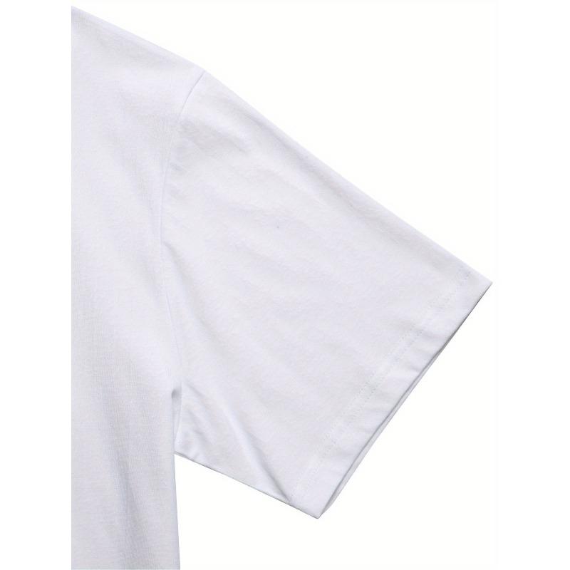 European sizes Men'S T-Shirt with a Rose Design, a Versatile Casual Base Layer, Perfect for Comfortable Sportswear