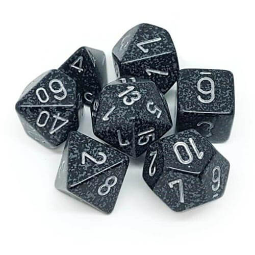 Набор кубиков D7 Die Dice Speckled Poly (7 кубиков) (Ниндзя)