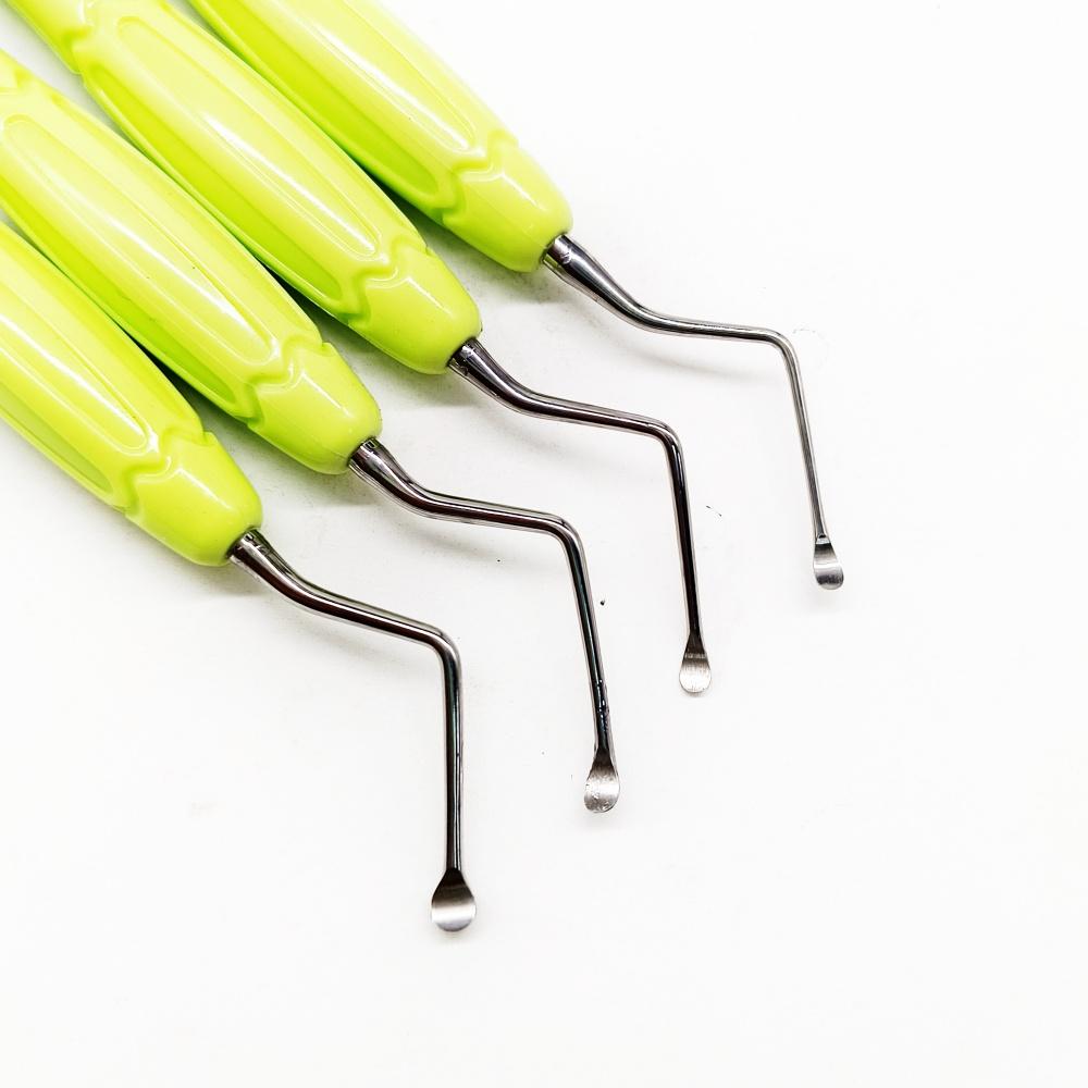 Высококачественная ручка для стоматологического скалера Ложка для чистки зубов Экскаватор Инструменты для реставрации Высококачественный инструмент-ложка с длинным наконечником