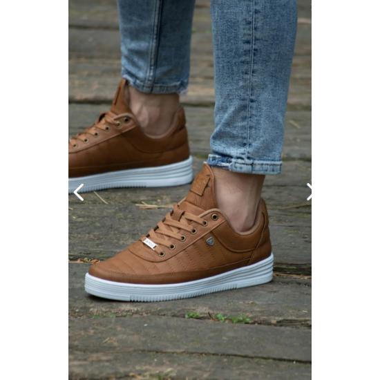 07 Camel Stitched Unisex Sneakers