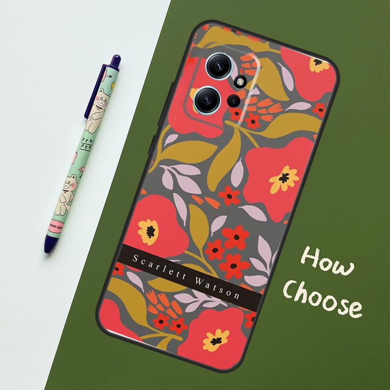 Персонализированный чехол с цветочным рисунком в пастельных тонах для Xiaomi Redmi Note 9 10 11 12 Pro Note 12S 9S 10S 11S Чехол для Redmi 12 9C 10C 12C