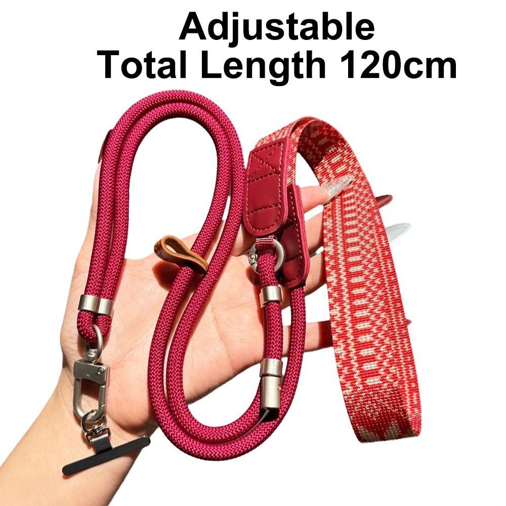Metal Hook Phone Lanyard 360 Degree Rotation Long Hanging Rope  for Phone Case