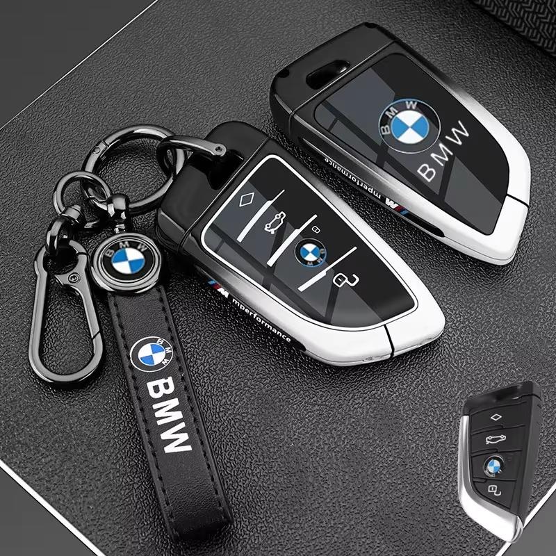 BBJU3 Car Key Case Cover Shell For BMW 1 2 3 4 5 6 7 Series X1 X3 X4 X5 X6 X7 F20 G20 G30 G05 G11 F15 F16 G01 G02 F48 Auto Accessories