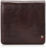 Итальянская кожаная коробка для монет темно-коричневая [Golbe] футляр,