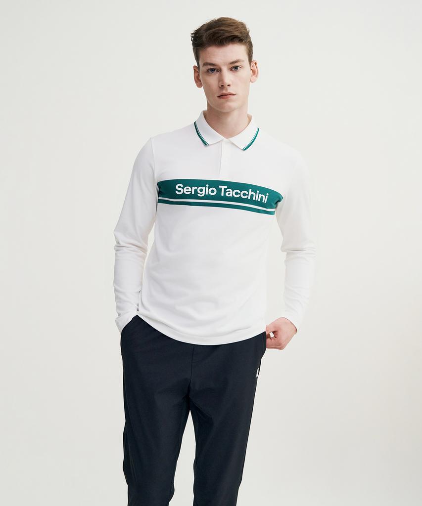 Мужская рубашка-поло с длинным рукавом SERGIO TACCHINI M Goat Damarindo