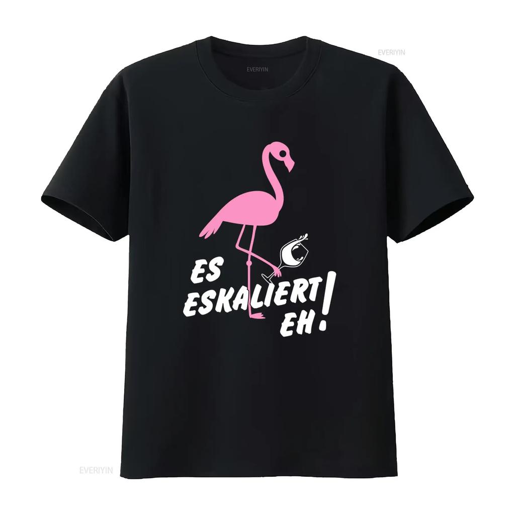 Flamingo Party T Shirt S to 10XL Bachelor Holiday Design Funny Escalates Quote Trendy Print Sl