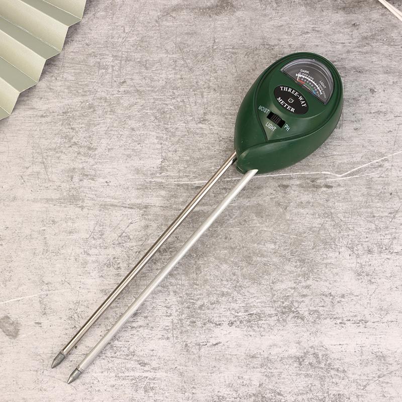 Plant Test Flower Instrument Tool 3 In 1 Soil Meter Moisture Light Ph Testers With 2 Probes Soil Monitor For Garden