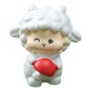 Mini Sheep Figurine Resin Miniature Animal Ornament Fall Harvesting Sheep Statue for Fairy Garden DIY Craft Micro Landscape